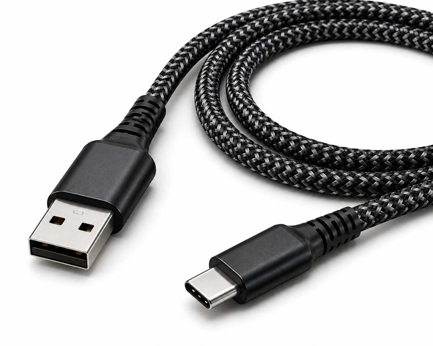 Nylon braided data cable by Sadhan Udhyog
